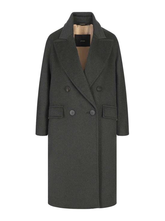 26FW 막스마라 앵거스 더블 코트 2521016105600002 Dark Green