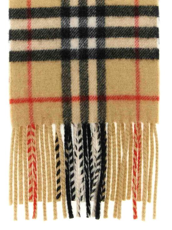 26FW 버버리 슬림 체크 캐시미어 스카프 8113377 BEIGE - BURBERRY