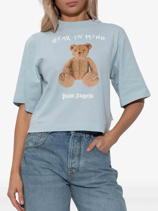  팜앤젤스 반팔 티셔츠 PWAA079F25JER0024160 Blue - PALM ANGELS