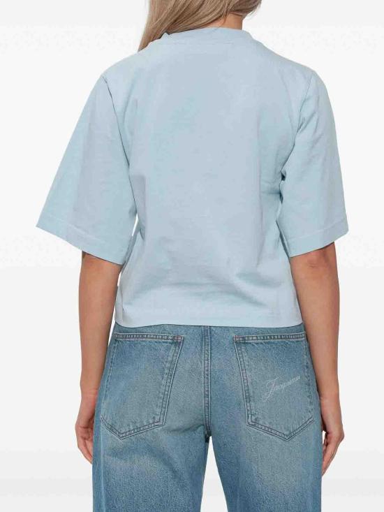  팜앤젤스 반팔 티셔츠 PWAA079F25JER0024160 Blue - PALM ANGELS