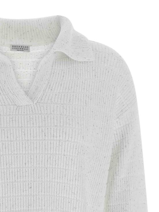  브루넬로 쿠치넬리 폴로 티셔츠 MDV754005CJ159 White - BRUNELLO CUCINELLI