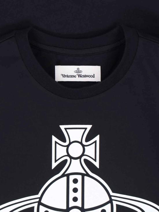 25FW 비비안웨스트우드 반팔 티셔츠 3G010049J001MN401 BLACK - VIVIENNE WESTWOOD