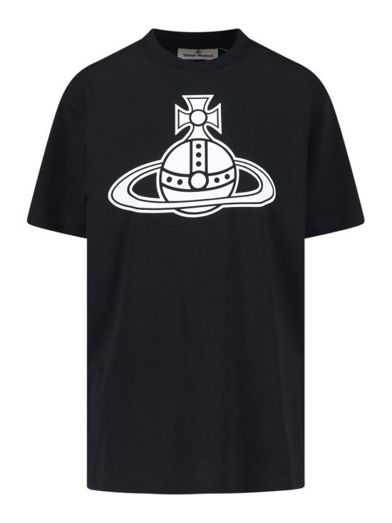  비비안웨스트우드 반팔 티셔츠 3G010049J001MN401 Black