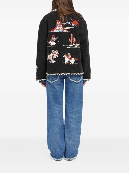 25FW 알라누이 자켓 LWHQ01BE25KNI0020784 Black - ALANUI