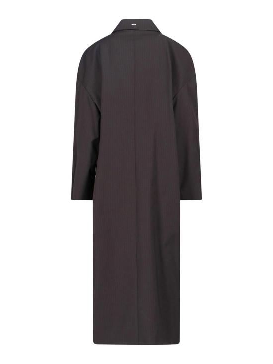 25FW 아워레가시 미디 스커트 W4251CCCHURCHILLSTRIPEMEMBRANEWOOL Black - OUR LEGACY