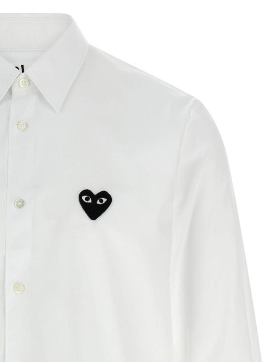  꼼데가르송 긴팔 셔츠 AXB0042 White - COMME DES GARCONS