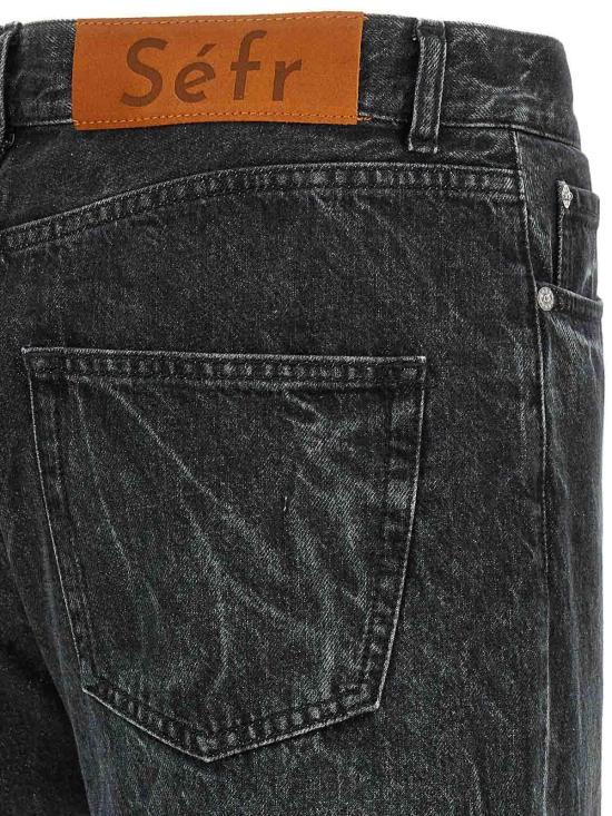  세퍼 스트레이트 팬츠 MFW24CLASSICCUTBLACKMARBLE Black - SEFR