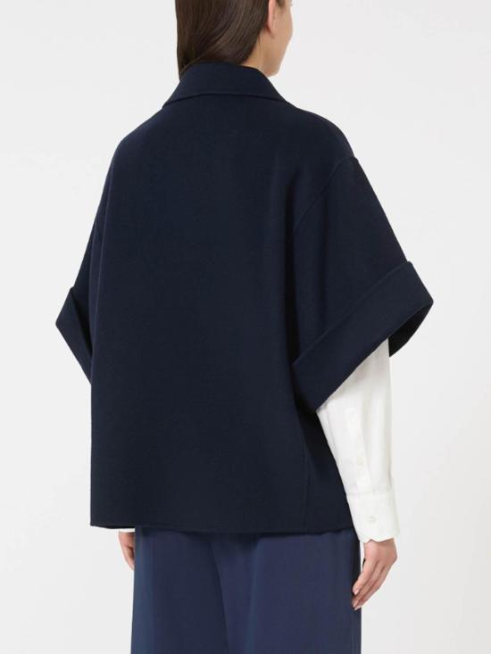 25FW 위켄드막스마라 페라 버진 울 숏 코트 2525086021600015 Blue - WEEKEND MAX MARA