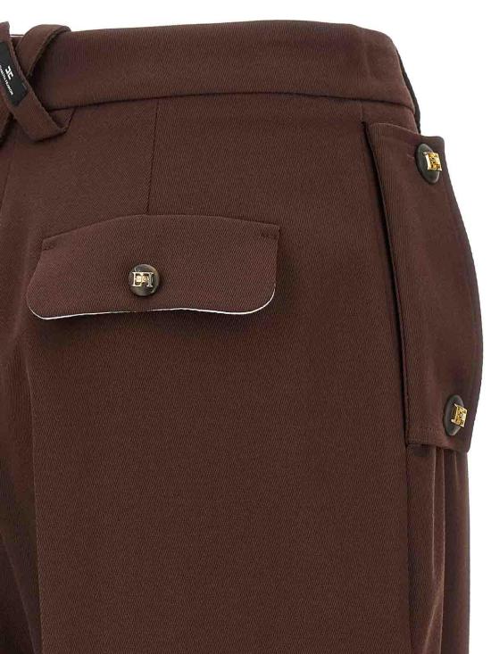 25FW 엘리자베타프랜치 스트레이트 팬츠 PA11858E2EA3 Brown - ELISABETTA FRANCHI