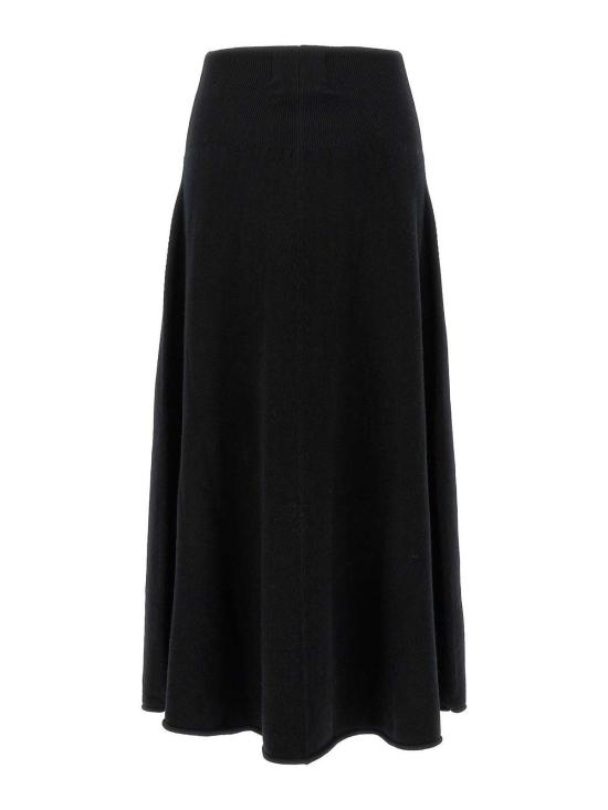 25FW 익스트림캐시미어 미디 스커트 N388EASERAVEN BLACK - EXTREME CASHMERE