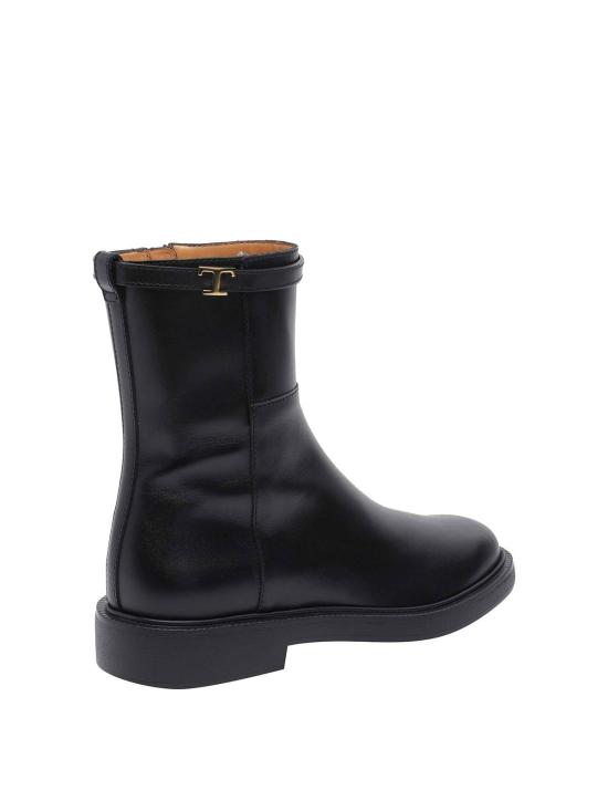  토즈 카프스킨 앵클 부츠 XXW20L0JR50GOCB999 Black - TODS