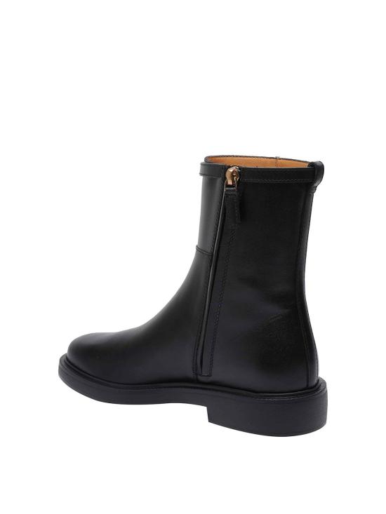  토즈 카프스킨 앵클 부츠 XXW20L0JR50GOCB999 Black - TODS