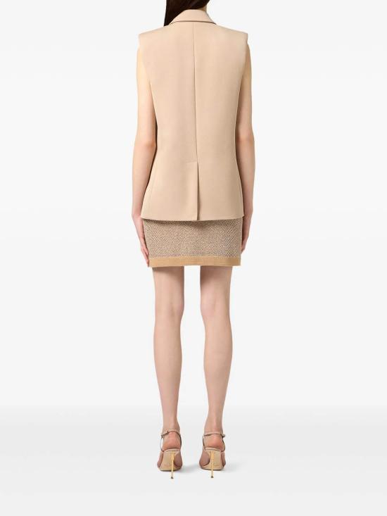25FW 엘리자베타프랜치 미디 스커트 GK23T57E2EA2 Beige - ELISABETTA FRANCHI
