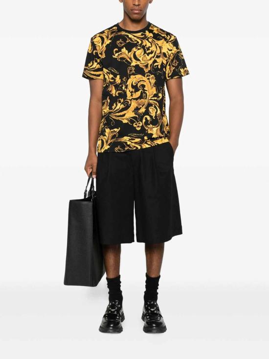  베르사체 반팔 티셔츠 79GAH6S0JS515G89 Black - VERSACE