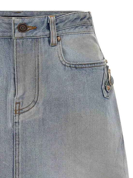 25FW 발렌시아가 숏 원피스 852324TTW744200 Light Blue - BALENCIAGA