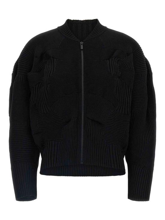  이세이 미야케 가디건 IM58KD25715 Black