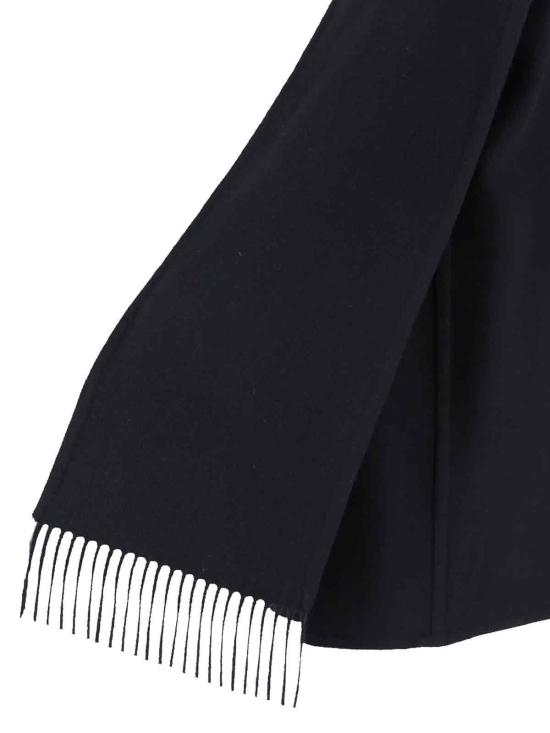 25FW 발렌시아가 프린지 디테일 코트 850604TTU131000 Black - BALENCIAGA