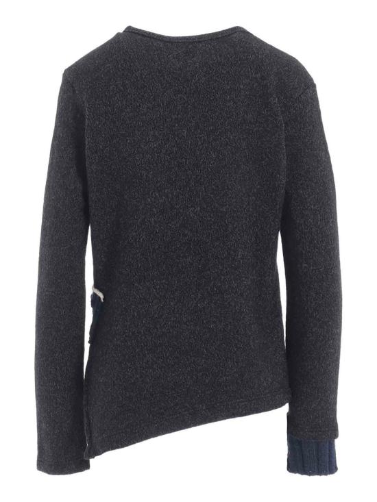 25FW 요지 야마모토 스웨터 YLK15185CHARCOAL Black - YOHJI YAMAMOTO