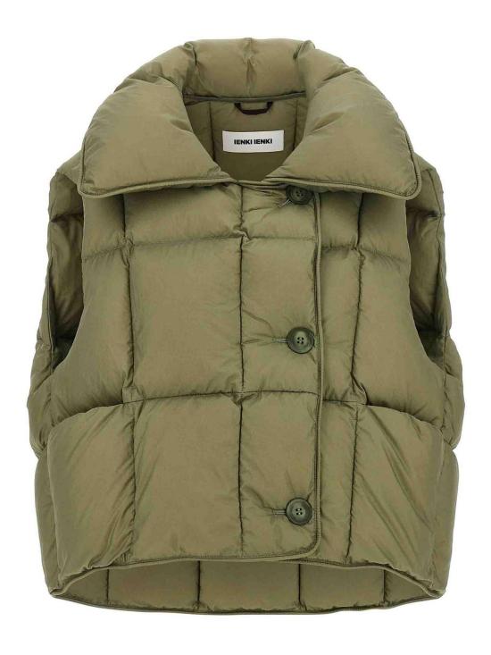  옌키옌키 베스트 COZYCLOUDVESTMICRORIBNYLONMICROOLIVEGREEN Green