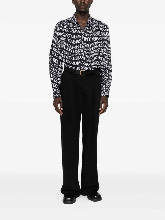 25FW 베르사체 긴팔 셔츠 79GAL2R0NS701899 Black - VERSACE