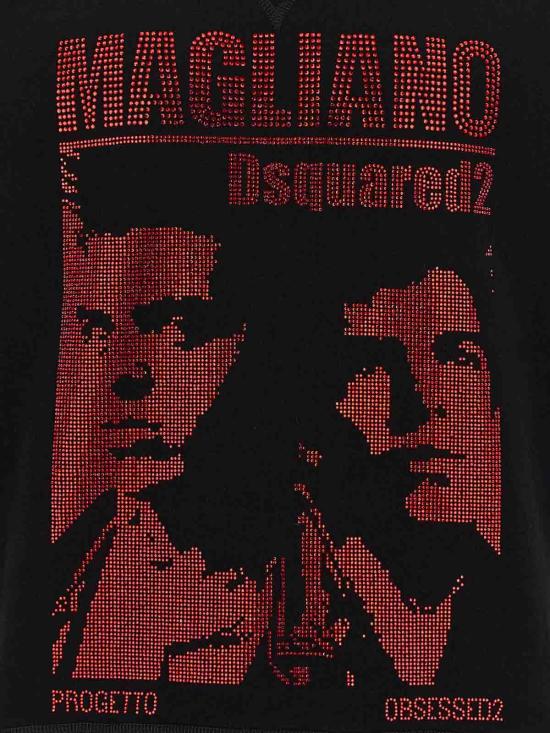  디스퀘어드2 후드 티셔츠 S71GU0743S25516900 Black - DSQUARED2