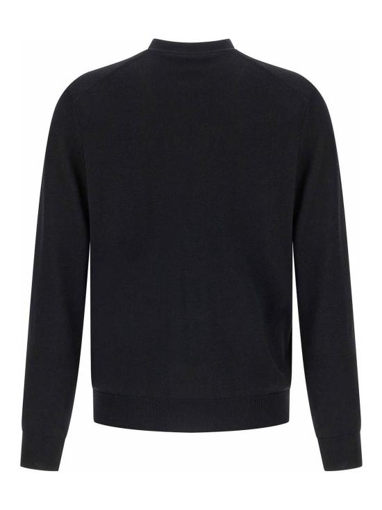  메종키츠네 폭스 헤드 메리노 레귤러 가디건 PM00501KT1181P199 Black - MAISON KITSUNE