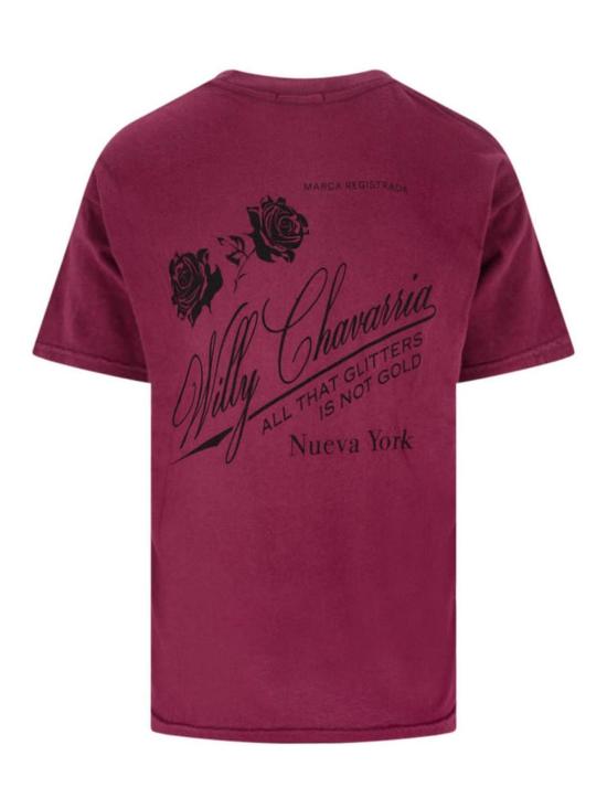 25FW 윌리 차바리아 반팔 티셔츠 WCJSY0147006 Red - WILLY CHAVARRIA
