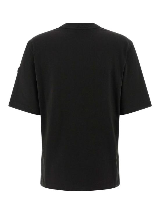 25FW 몽클레어 몽클레르 x EE72 바이 에드워드 에니풀 코튼 티셔츠 K24038C0000189AUG999 Black - MONCLER