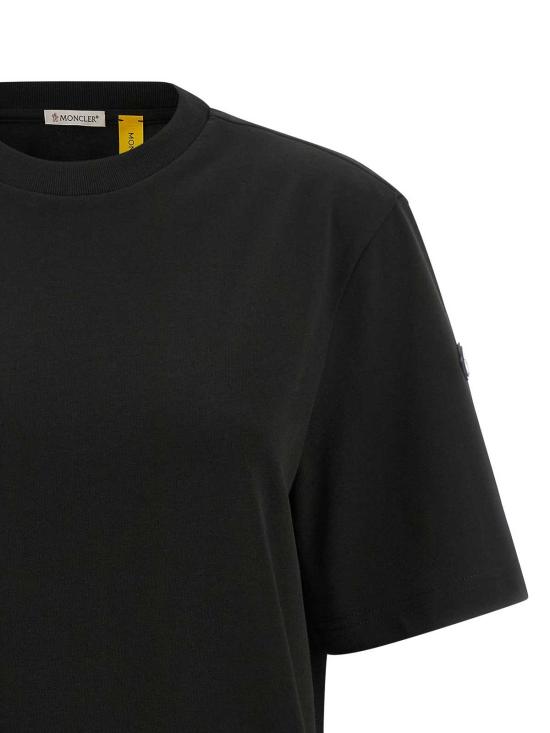  몽클레어 몽클레르 x EE72 바이 에드워드 에니풀 코튼 티셔츠 K24038C0000189AUG999 Black - MONCLER
