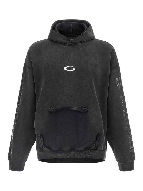  발렌시아가 테이프 포켓 후디 744441TTVE69374 Black