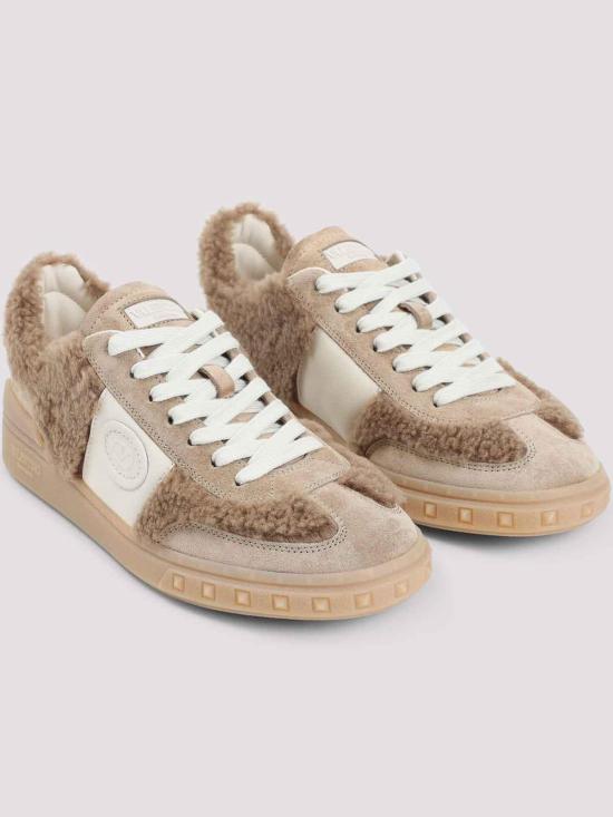 25FW 발렌티노 가라바니 레이스업 로우탑 스니커즈 7W2S0IL9XXIDGZ Camel - VALENTINO GARAVANI