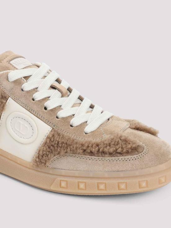 25FW 발렌티노 가라바니 레이스업 로우탑 스니커즈 7W2S0IL9XXIDGZ Camel - VALENTINO GARAVANI