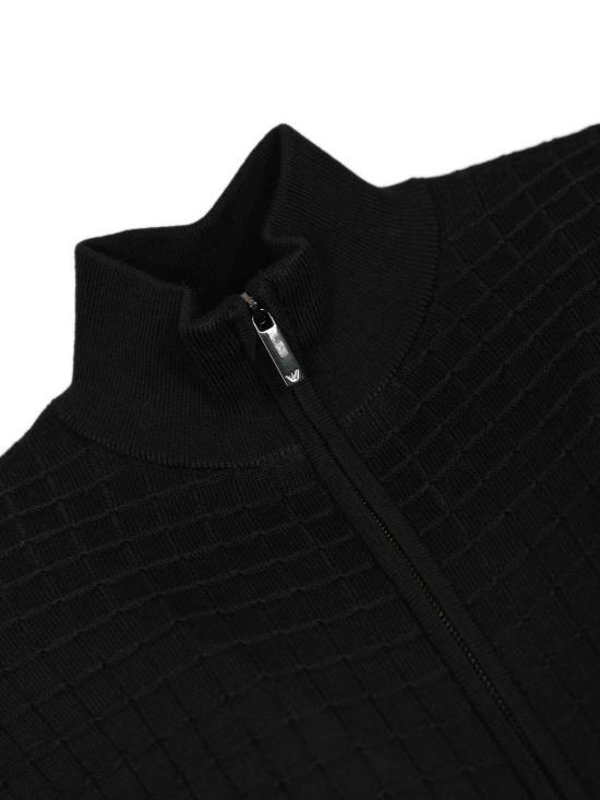 26FW 조르지오 아르마니 집업 니트 EM003503AF14113UB109 Blue - GIORGIO ARMANI