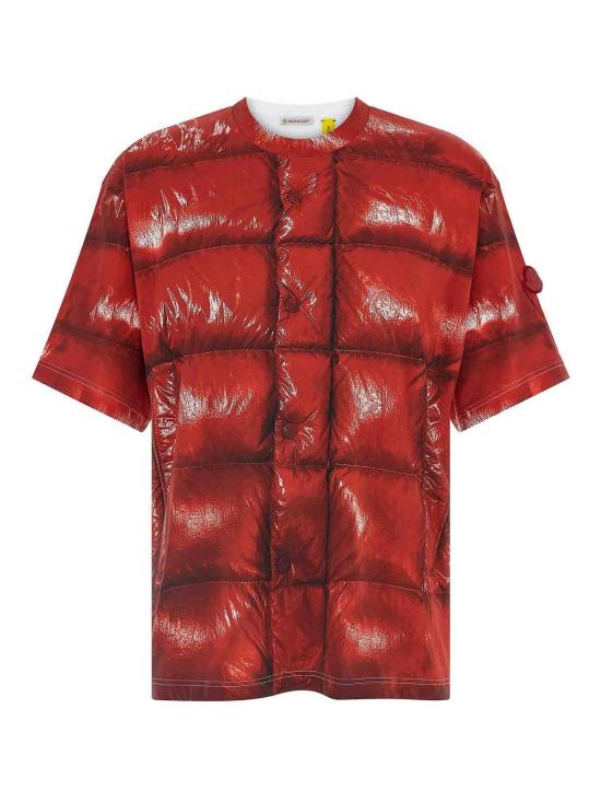  몽클레어 몽클레르 x 에이셉 라키 코튼 티셔츠 K24048C0000189AYW457 Red