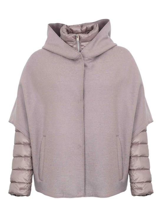  에르노 펠트 울 & 울트라라이트 나일론 리조트 케이프 PI00154DR333724400 Light Purple