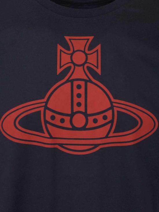  비비안웨스트우드 반팔 티셔츠 3G010049J001MK401 Blue - VIVIENNE WESTWOOD