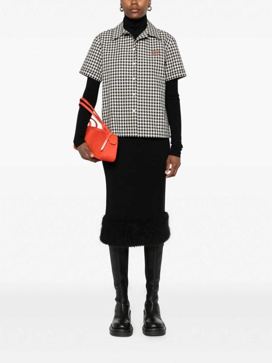  모스키노 미디 스커트 18555011555 Black - MOSCHINO