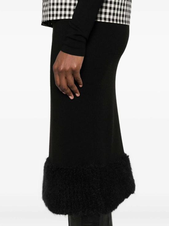  모스키노 미디 스커트 18555011555 Black - MOSCHINO