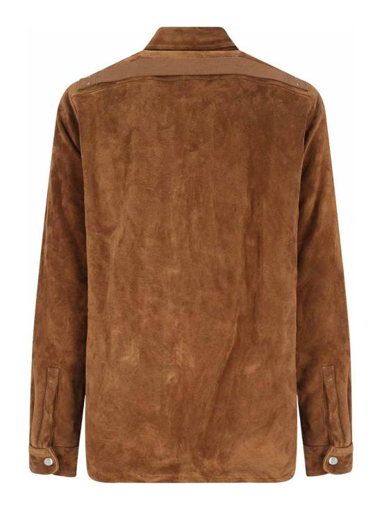  릭 오웬스 셔츠 RU02E1744LCS134 Brown - RICK OWENS