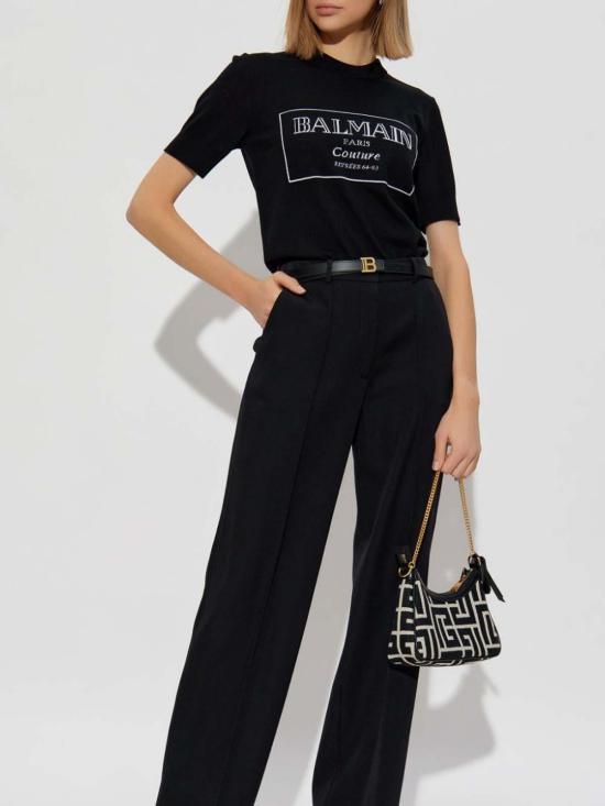  발망 반팔 티셔츠 EF1KA115KH87EAB Black - BALMAIN