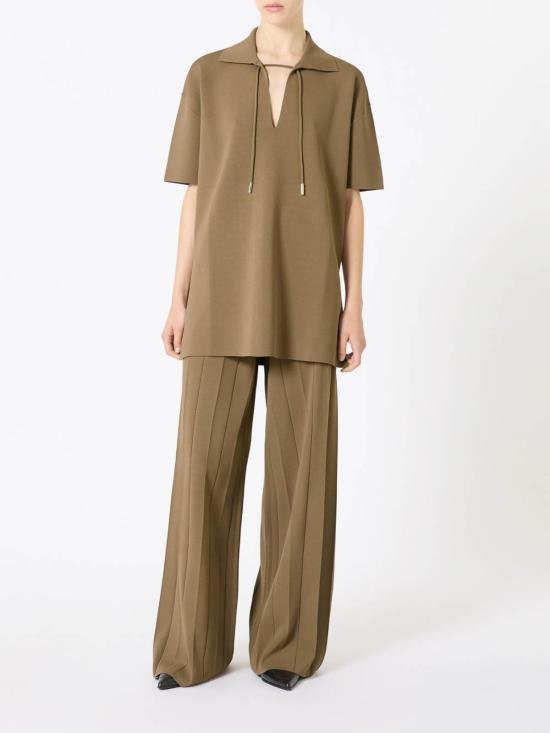 25FW 막스마라 스트레이트 팬츠 2521336018600004 Brown - MAX MARA