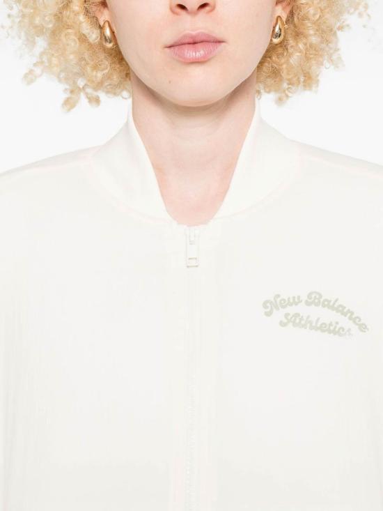  뉴발란스 봄버 자켓 WJ53502PEFPERMAFROST White - NEW BALANCE