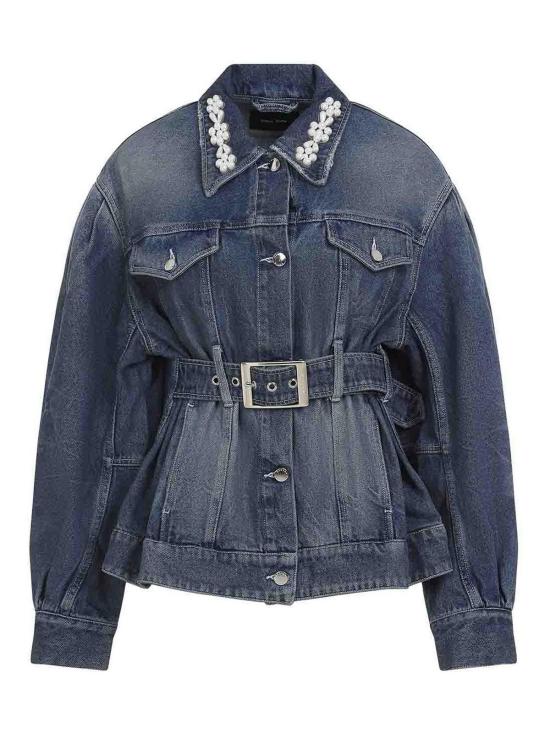 26FW 시몬로샤 자켓 6132B1231DDISTRESSED Blue
