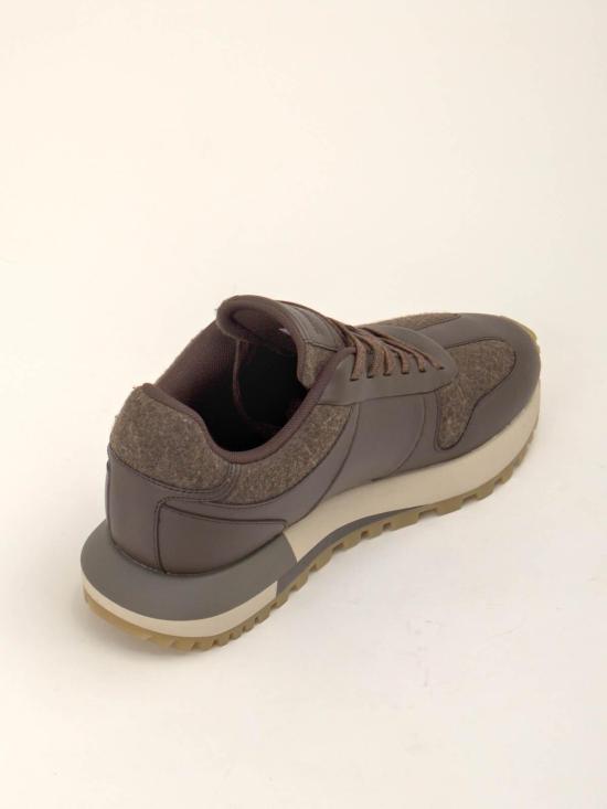25FW 엠포리오 아르마니 스니커즈 EM002851AF18013Z6004 Brown - EMPORIO ARMANI