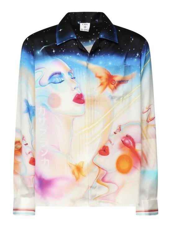 25FW 카사블랑카 긴팔 셔츠 UMPF25SH00602 Multicolour