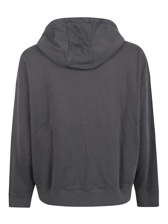  메종키츠네 폭스 헤드 지퍼 오버사이즈 후드 자켓 PM02138KM0340P180 Black - MAISON KITSUNE