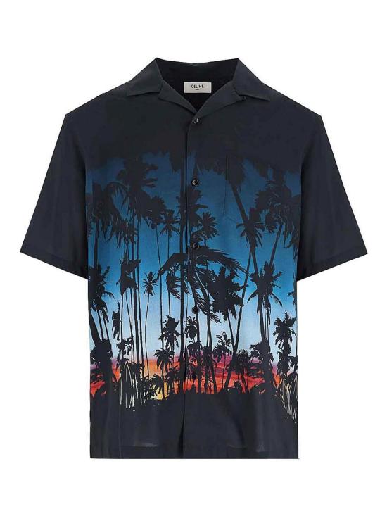 26SS 셀린느 반팔 셔츠 2C946D04014MC Black