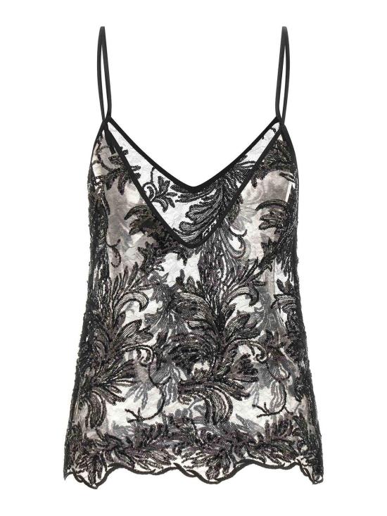  르 트윈스 민소매 티셔츠 ALBALACEBLACK Black - LE TWINS