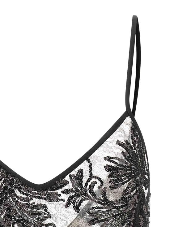  르 트윈스 민소매 티셔츠 ALBALACEBLACK Black - LE TWINS