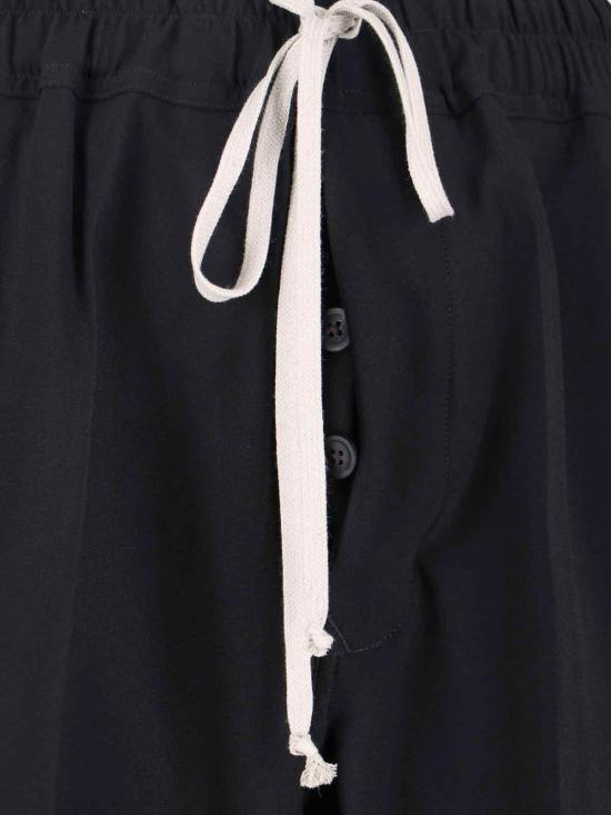 25FW 릭 오웬스 스트레이트 팬츠 RP02E4325HY09 Black - RICK OWENS